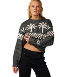 The Rip Curl Womens Bossa Nova Neps Jumper in Washed Black