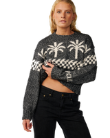 The Rip Curl Womens Bossa Nova Neps Jumper in Washed Black