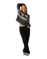 The Rip Curl Womens Bossa Nova Neps Jumper in Washed Black