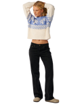 Bossa Nova Neps Jumper in Mid Blue