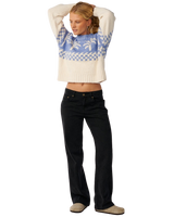 Bossa Nova Neps Jumper in Mid Blue