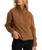 Tulua 1/4 Zip Reverse Fleece in Brown