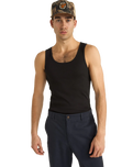 Everyday Singlet Vest in Black