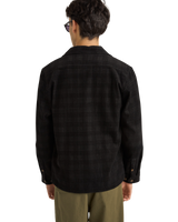 Cord Check Shirt in Black