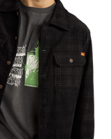 Cord Check Shirt in Black