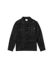 Cord Check Shirt in Black