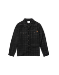 Cord Check Shirt in Black