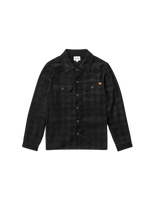 Cord Check Shirt in Black