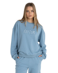 Insider Fleece Sweatshirt in Dusty Blue