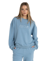 Insider Fleece Sweatshirt in Dusty Blue