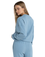 Insider Fleece Sweatshirt in Dusty Blue