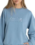 Insider Fleece Sweatshirt in Dusty Blue