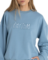 Insider Fleece Sweatshirt in Dusty Blue