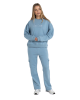 Insider Fleece Sweatshirt in Dusty Blue