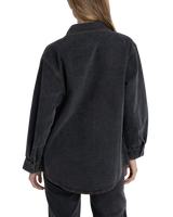 Oversized Denim Jacket in Grey