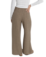 Mollie Check Trousers in Chocolate