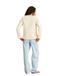 London Reversible Quilted Jacket in Vintage White