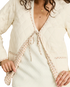 London Reversible Quilted Jacket in Vintage White
