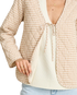 London Reversible Quilted Jacket in Vintage White