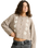 Blanca Floral Crop Cardigan in Natural