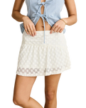 Gigi Lace Mini Skirt in White
