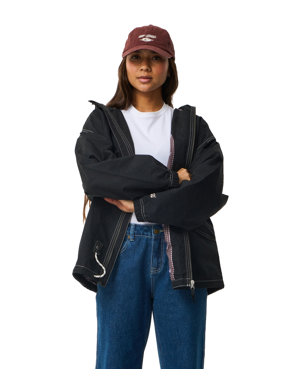 The Rip Curl Womens S-Series Archives Jacket in Black