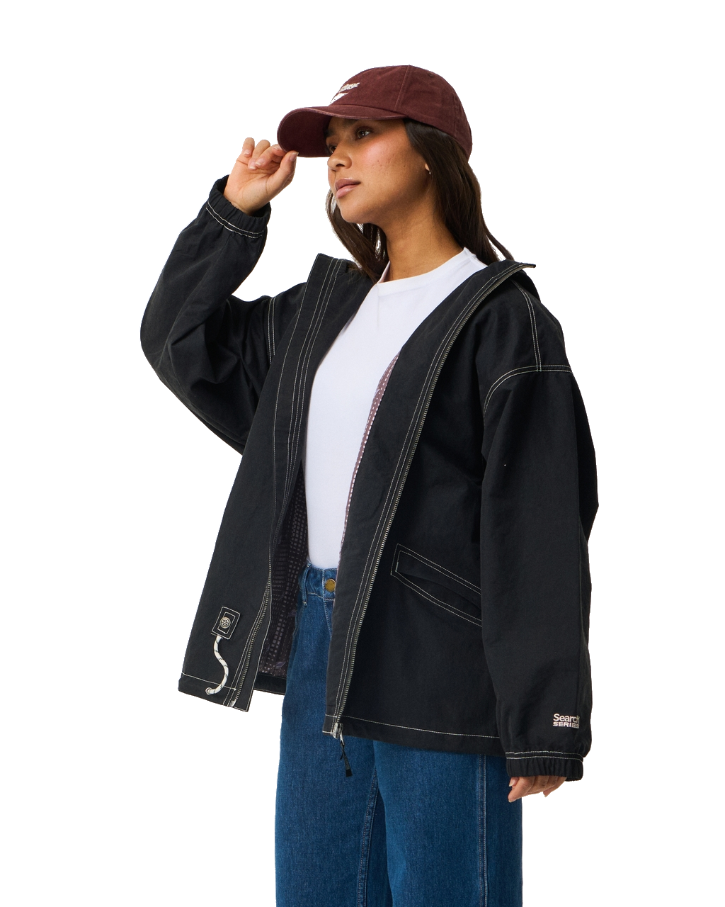 The Rip Curl Womens S-Series Archives Jacket in Black
