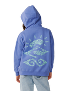 The Rip Curl Girls Girls Sunkissed Search Hoodie in Ocean