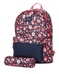 Mixed Dome 18L Backpack & Pencil Case in Navy & Pink