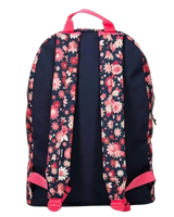 Mixed Dome 18L Backpack & Pencil Case in Navy & Pink