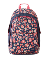The Rip Curl Double Dome 24L + SCR Mixed Backpack in Navy Pink