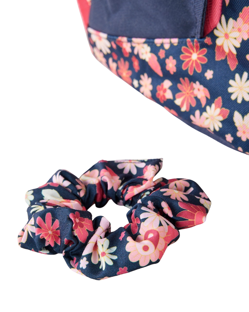 The Rip Curl Double Dome 24L + SCR Mixed Backpack in Navy Pink