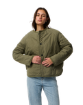 The Rip Curl Womens Bossa Nova Revo Jacket in Military Green