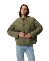 The Rip Curl Womens Bossa Nova Revo Jacket in Military Green