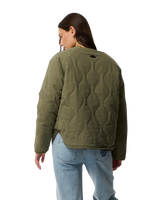 The Rip Curl Womens Bossa Nova Revo Jacket in Military Green