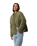 The Rip Curl Womens Bossa Nova Revo Jacket in Military Green
