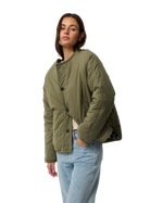The Rip Curl Womens Bossa Nova Revo Jacket in Military Green