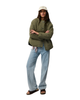 The Rip Curl Womens Bossa Nova Revo Jacket in Military Green