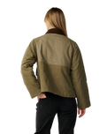 The Rip Curl Womens Bossa Nova Waxed Chore Jacket in Military Green