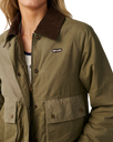 The Rip Curl Womens Bossa Nova Waxed Chore Jacket in Military Green
