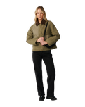 The Rip Curl Womens Bossa Nova Waxed Chore Jacket in Military Green