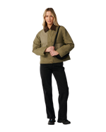 The Rip Curl Womens Bossa Nova Waxed Chore Jacket in Military Green