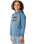 Boys Rip Script Icon Hoodie in Bluefin