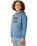 Boys Rip Script Icon Hoodie in Bluefin