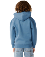 Boys Rip Script Icon Hoodie in Bluefin