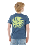 Boys Wetsuit Icon T-Shirt in Light Navy