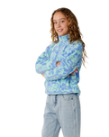 The Rip Curl Girls Girls Pacific Dreams 1/4 Zip Fleece Jacket in Ocean