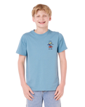 Boys Search Icon T-Shirt in Storm Blue