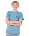 Boys Search Icon T-Shirt in Storm Blue