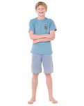 Boys Search Icon T-Shirt in Storm Blue